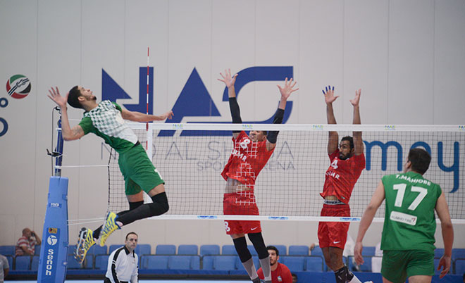 Playing Volleyball Game